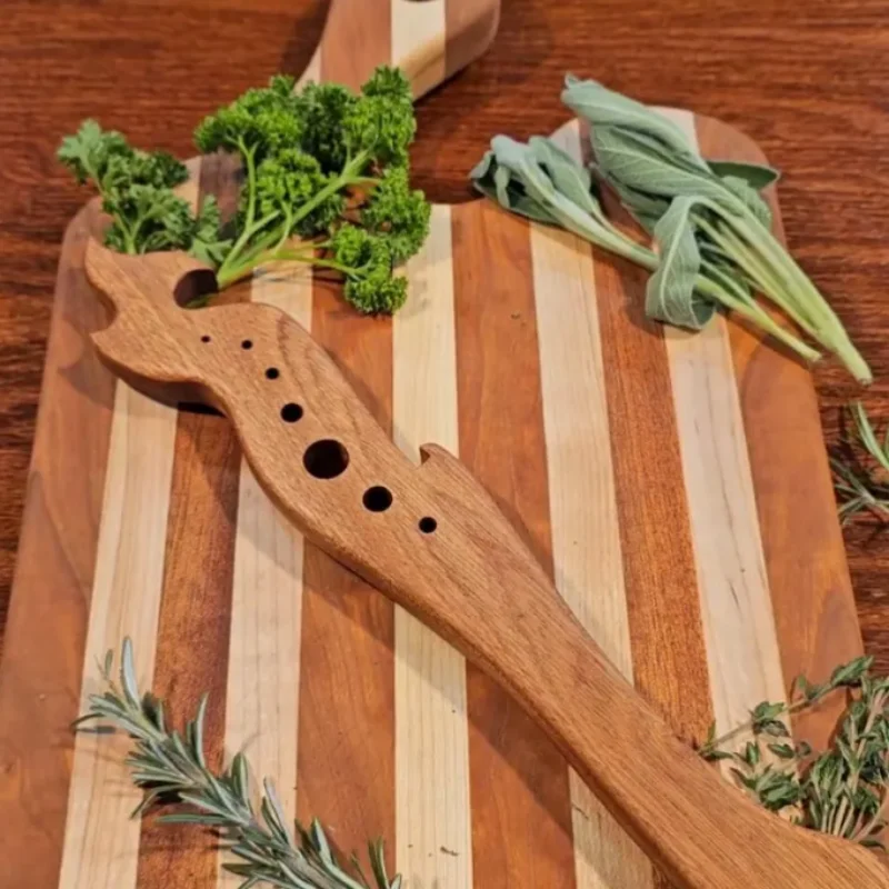 Pelador Multifuncional de Verduras, Hierbas y Madera, Pelador de Hojas para Kale, Verduras y Romero