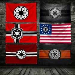 3x5 Ft Galactic Republic Flag Polyester Digital Printing Banner for Garage Wall Art Out Door Decoration With Brass Grommets