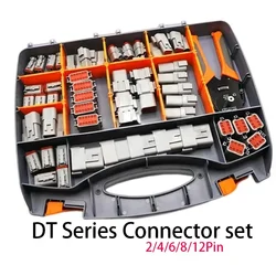 588pcs Deutsch Type Connector Kit Waterproof Wire DT Series Connector set DT06 04 2/3 / 4 pin 6/8/12 pin Sealed Plug