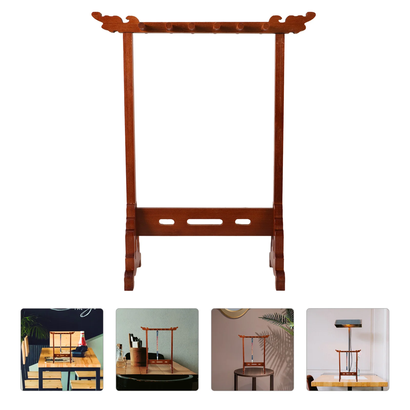 

Retro Brush Calligraphy Pen Holder Hanging Simple Calligraphy Student Use Creative Pen Holder Calligraphy Frame Accessories