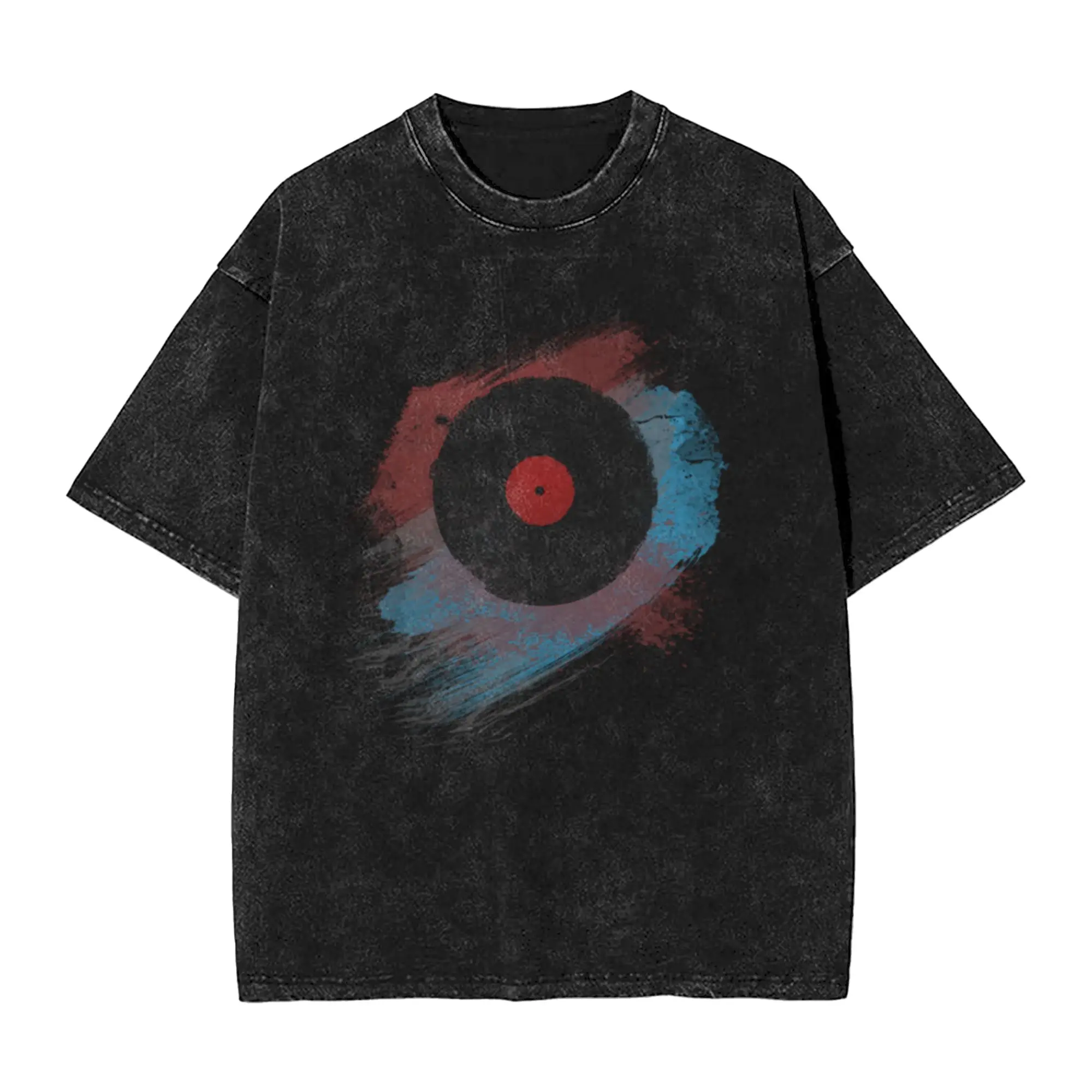 Vinyl Record - Modern Vinyl Records Grunge Design - Tshirt and more Classic Comfort A Vintage Oversized Cotton Unisex T-Shirts