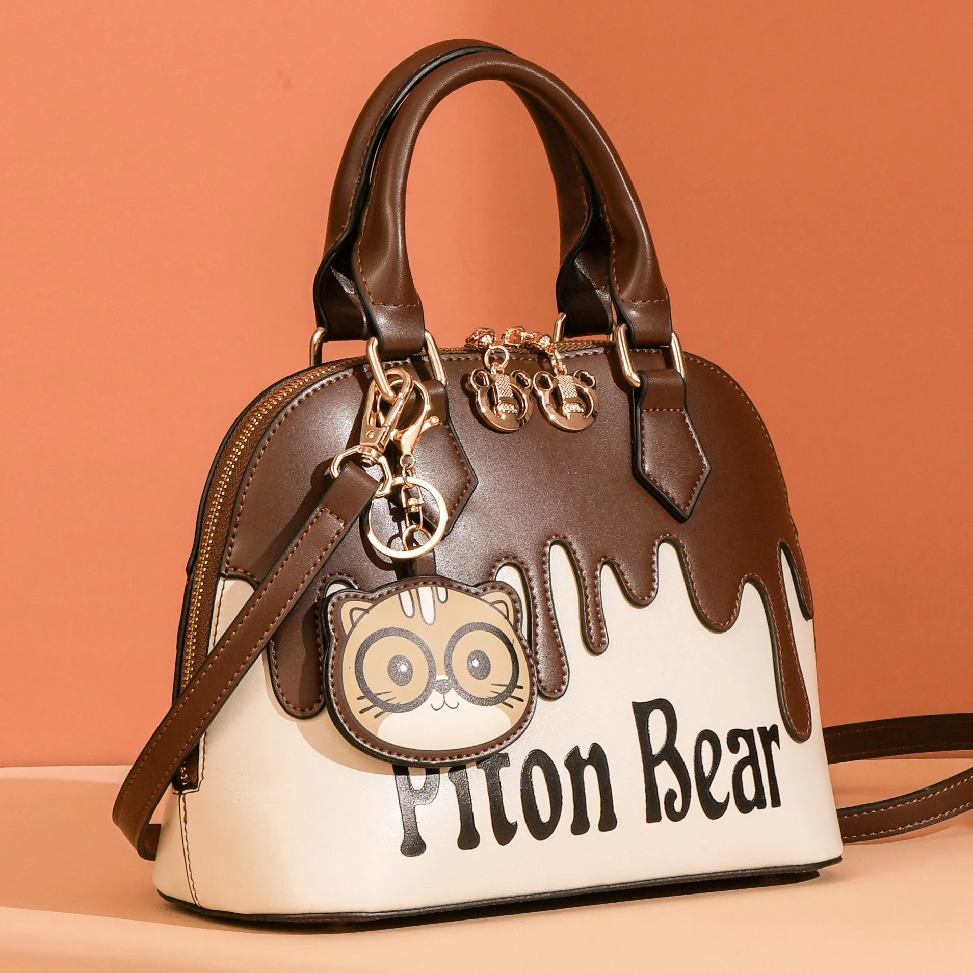 

Fashionable Large Capacity Soft Leather Shell Handbag Women's Commuter Clutch Classic Crossbody Bag Handbag for Ladies
