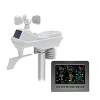 7-in-1 WiFi Weather Station with Remote Monitoring, Indoor/Outdoor Temperature, Humidity, Light Index Forecast (UK Plug) -Y18A