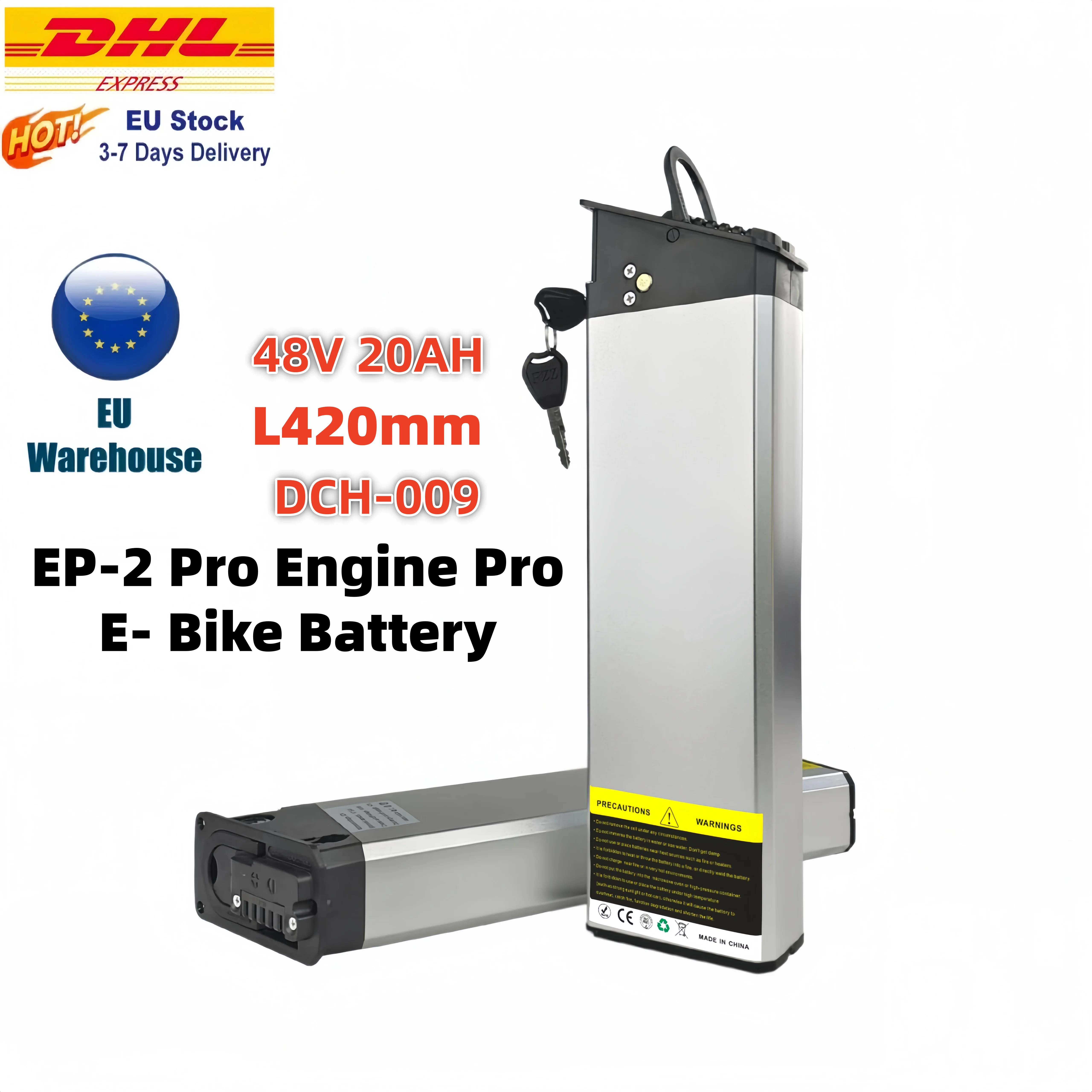 Image of DCH-009 48 Volt 20 Ampere-Stunden Fahrrad-Akku-Ersatz für 2022 Engwe EP-2 Pro Engine Pro Upgraded und MATE X Bike