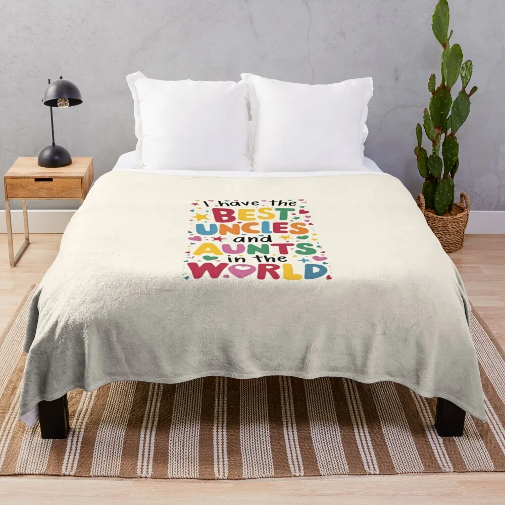 

Best Uncles and Aunts Tee Throw Blanket Furry christmas gifts blankets ands Blankets