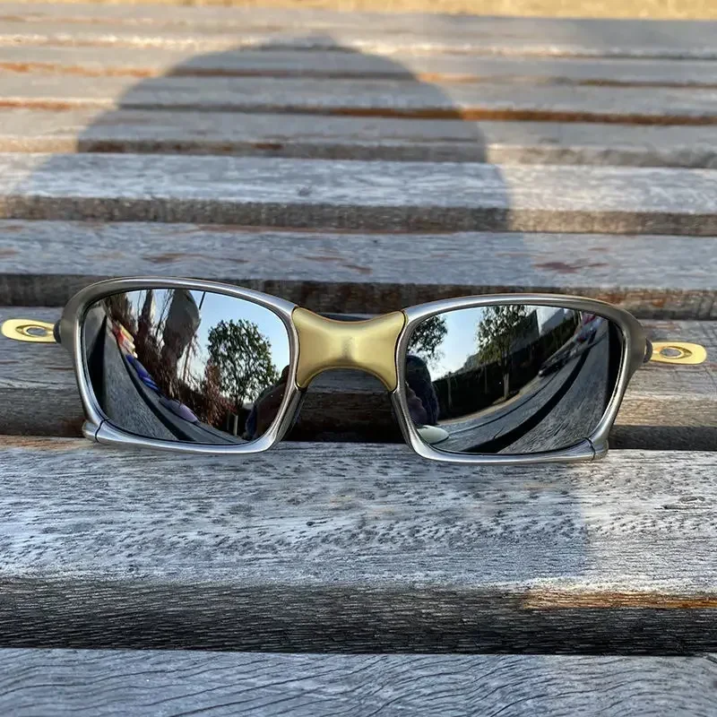 Gafas de sol polarizadas con montura de metal para ciclismo, lentes de sol para pesca al aire libre y montañismo, marca de alta calidad