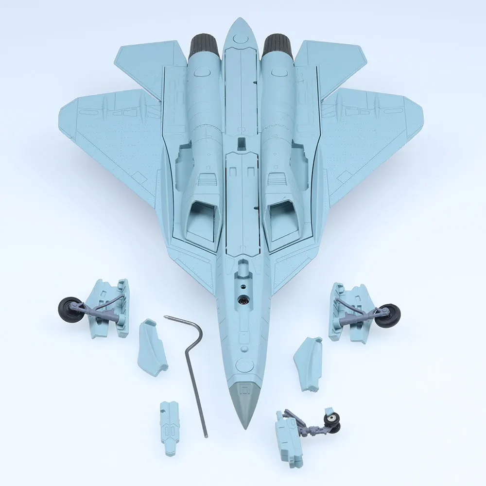 1/100 مقياس SU-57 نموذج معدني لطائرة مصبوبة للهدايا #5