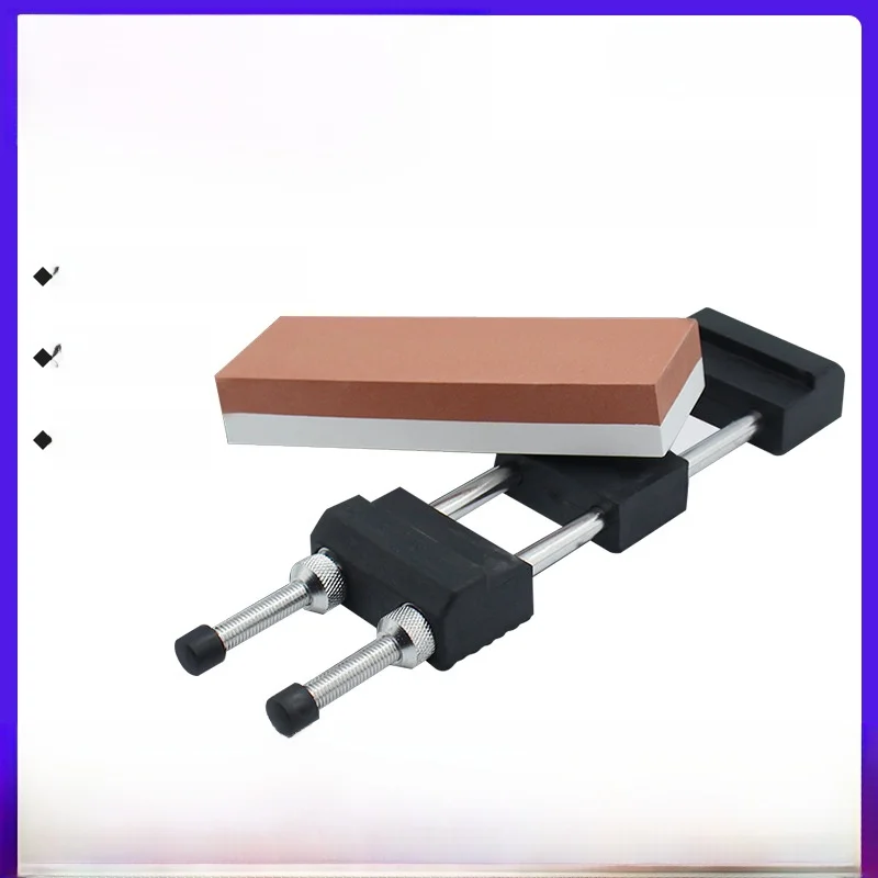 

Double-Sided Red And White Sharpening Stone Outdoor Use Stainless Steel Base Kitchen Cooking Tools Single Item for Blade Shar...