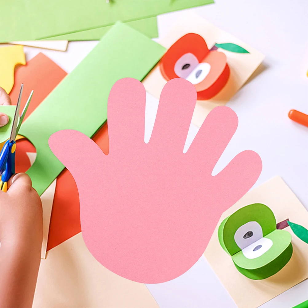 

1Set Decorative Paper Cutouts Hand Foot Shapes Cartoon Style Colorful DIY Wall Art Scrapbook Decor Foot Cutouts