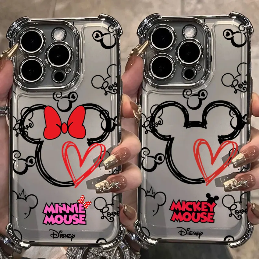 

Minnie Mickey Mouse For Samsung Galaxy A56 Clear Case A55 A54 A52 A53 A36 A34 A35 A33 A50 A73 A26 A25 A16 A06 Silver Phone Cover