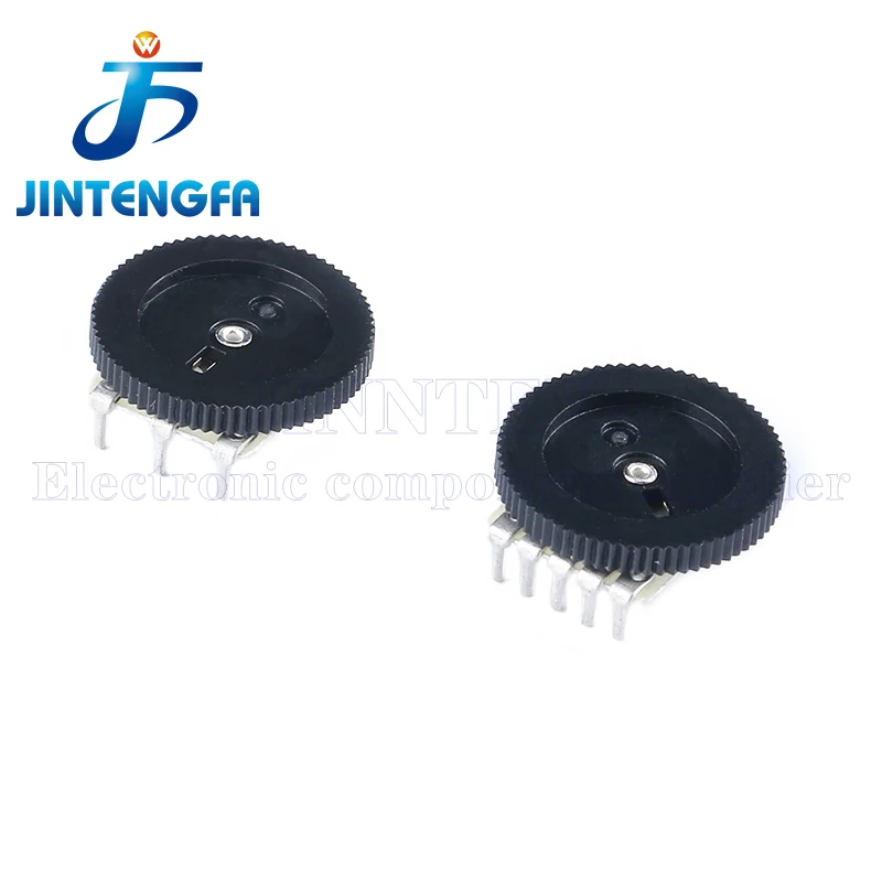 10PCS 16*2mm 3Pin 5Pin 1K 10K 20K 50K B102 B103 B203 B503 B202 B502 B104 Single And Double Gear Dial Potentiometer Volume Switch