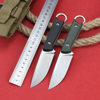 Fixed Blade Knife Neck D2 Steel Outdoor Hunting Camping Knives Multifunctional Small Straight Knife EDC Bushcraft Cutter Tools