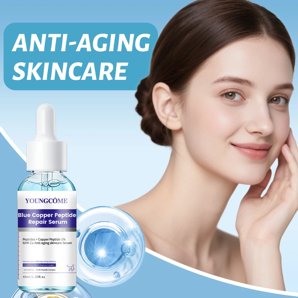 

Сыворотка YOUNGCOME Blue Copper Peptide Serum — антивозрастная сыворотка для ухода за кожей, уменьшающая морщины и повышающая эластичность, с комплексом мультипептидов.