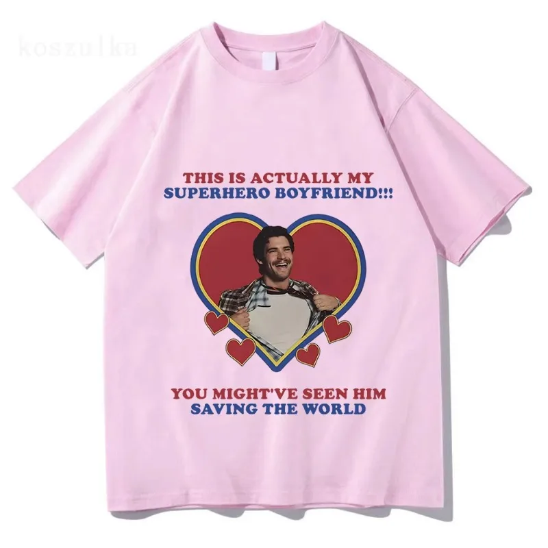 

David Corenswet I Love My Boyfriends T-shirts David Corenswet Fan Gift Tees Super Hero Cotton High Quality Tops Clothing Unisex