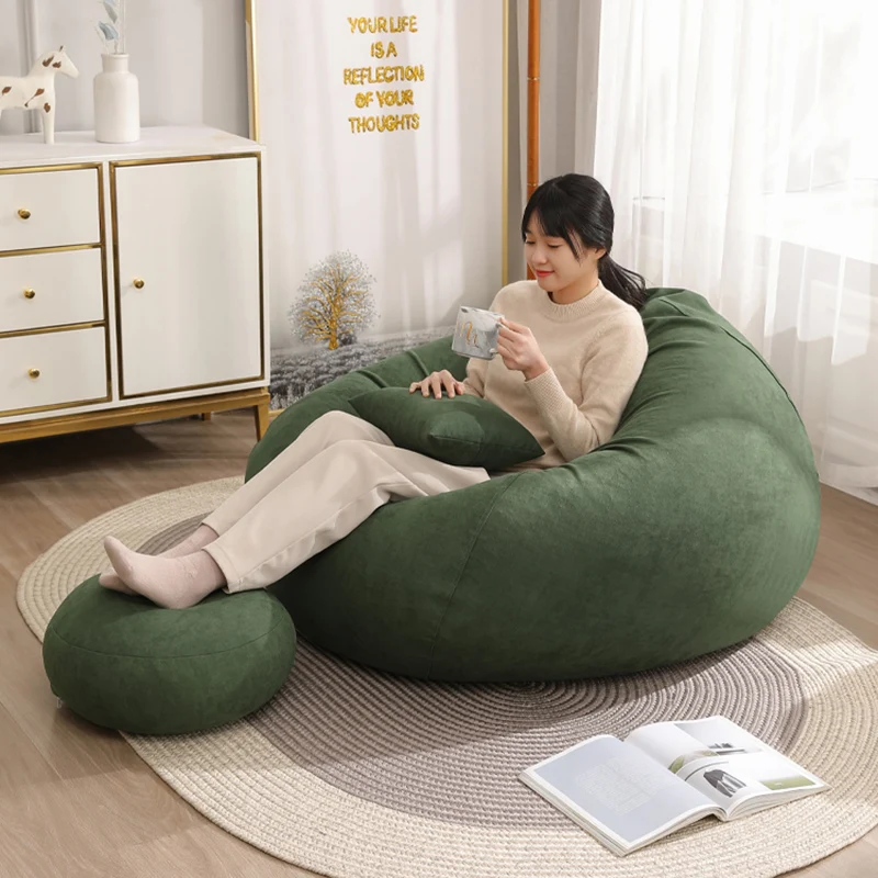 Large Adults Bean Bags Sofas Modern Bedroom Dormitory Comfortable Bean Bags Sofas Fluffy Round Puffs Asiento Home Decorations