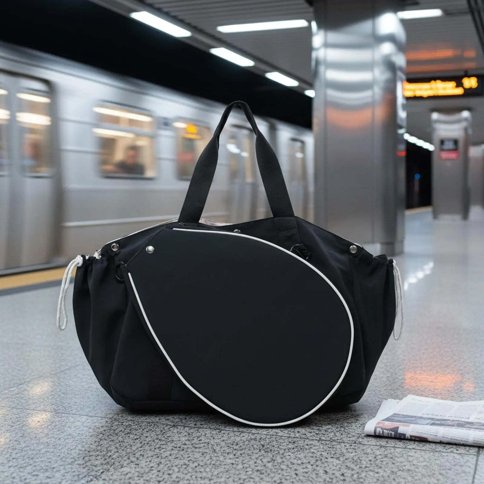 Sport Bag Badminton Handbag Portable Oxford Cloth Tote Pickleball Ball Bag for Tennis and Racquet Sports