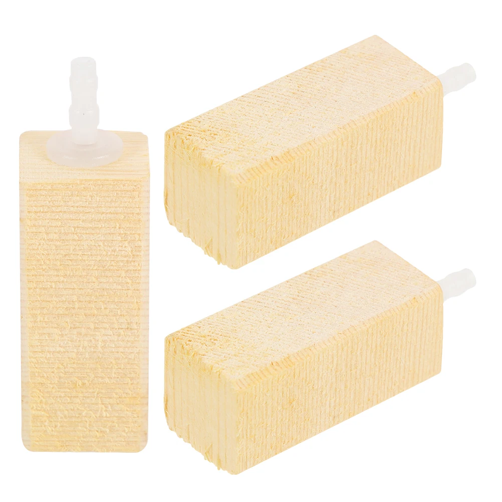 

3pcs Bubble Stone Diffuser for Aquarium Fine Bubbles Natural Wooden Air Stone Oxygen Diffuser Fish Tank Protein Skimmer Air Pump