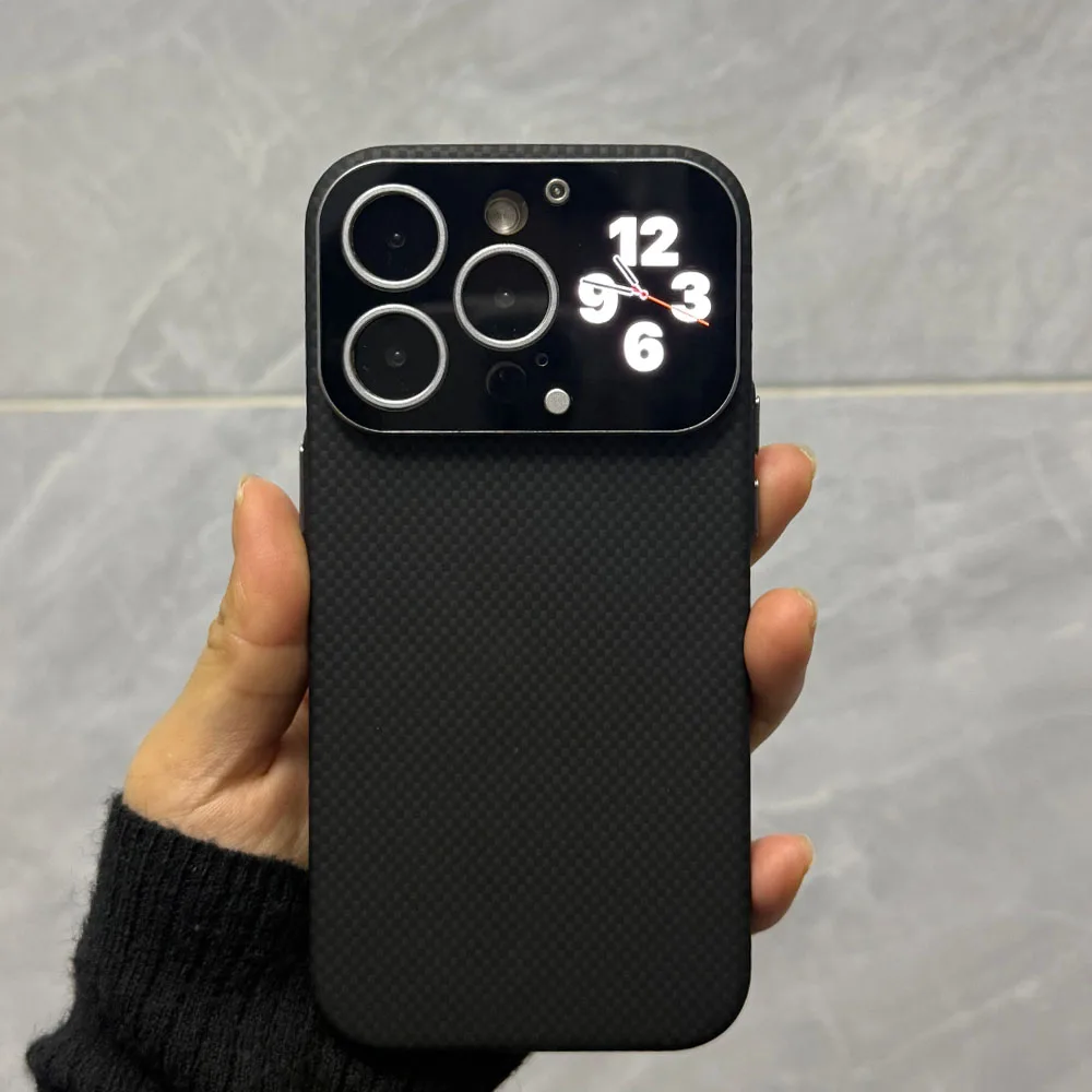 High Tech Case For iPhone 14 15 Pro 16 ProMax Magnetic luetooth Connection Multifunctional Touch Screen Remote/Photography/Music