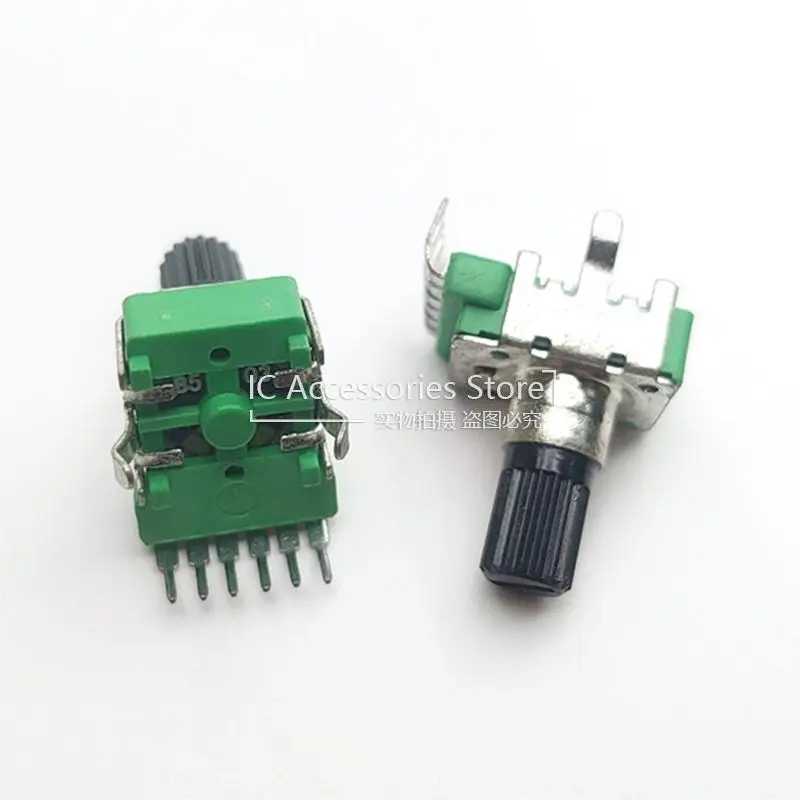 3PCS 12MM B50K B503 Single Row 6Pin Audio Speaker Power Amplifier Volume Potentiometer Flower Shaft Handle 13MM
