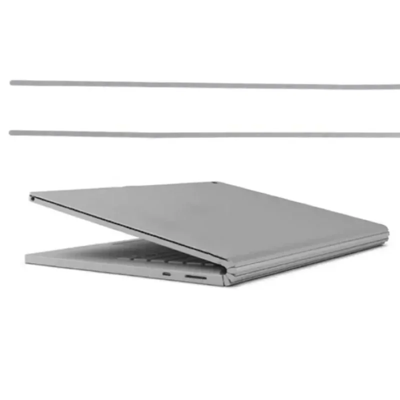 2Pcs Rubber Feet Bottom Non-slip Strip With Side Key Replacement For Microsoft Surface Book 2 Book 3 15 inch 1813 1907