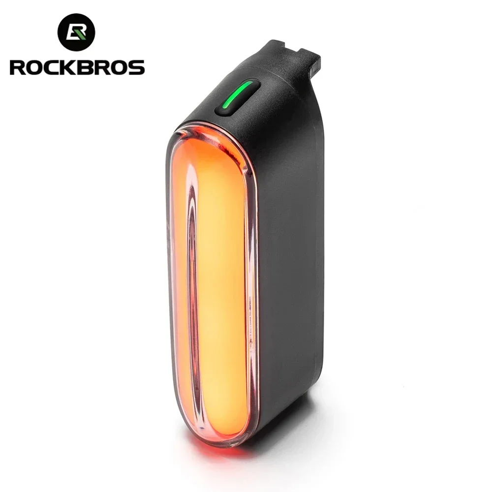 AliExpress ROCKBROS Smart Start-Stop Bike Tail Light Magnetic Taillight 7 Modes LED Bicycle Night Riding Gear Intelligent Brake Sensor