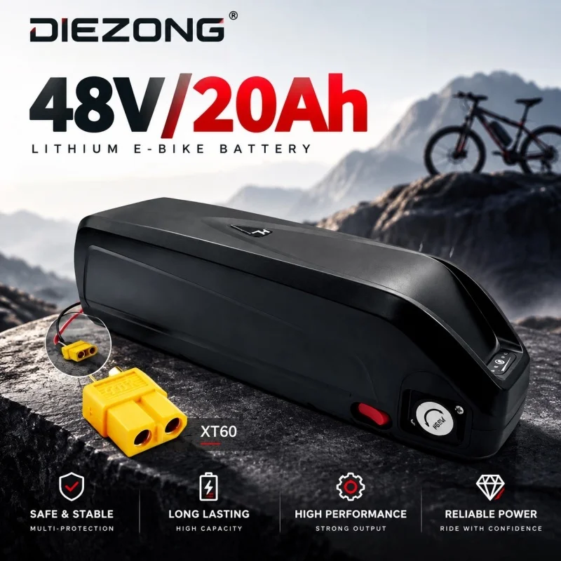 For  Hailong Lithium Battery Pack 36V 48V 20Ah Built-in BMS Rechargeable Ebike Battery for Electric Bicycle Mountain Bike