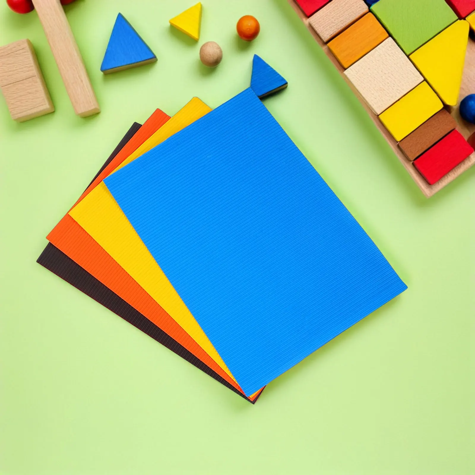 40Pcs Multi Colored Corrugated Paper Thick Cardstock 11.81x8.27 Inch for Crafts School Project Supplies Handmade Art Paper
