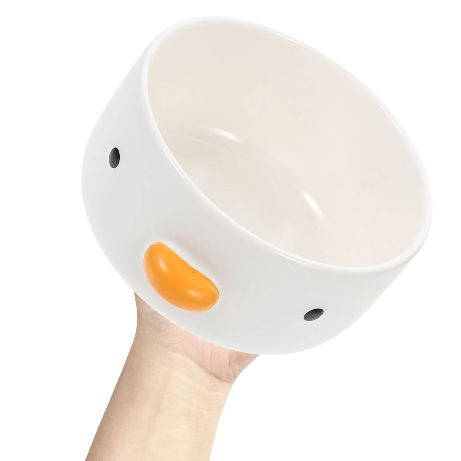 

Chick Design One-Piece Molding Ceramic Bowl No Joints Smooth Finish Ideal for Ice Cream Pudding Fruit Salad Creative Kitchen