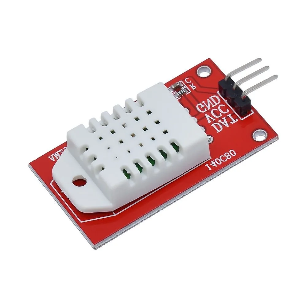 2pcs AM2302 DHT22 Digital Temperature Humidity Sensor Module Red Board for Arduino Microcontroller