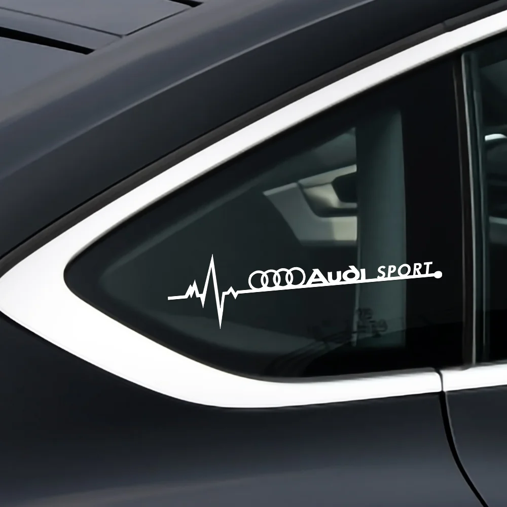 

2PCS Car Styling Side Window Body Logo Stickers Car Accessories For Audi Sline RS QUATTRO A3 A4 A5 A6 B6 B7 B9 8p 8v B8 C7 Q5 A7