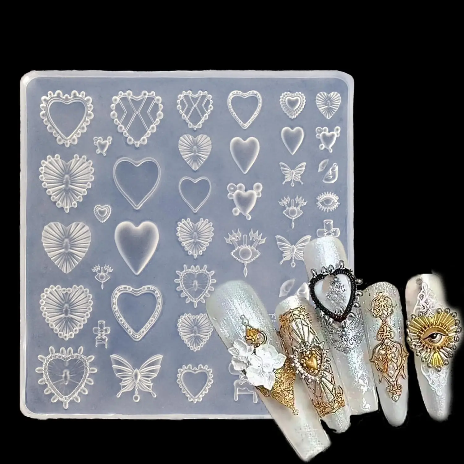 3D Love Pattern Sil…