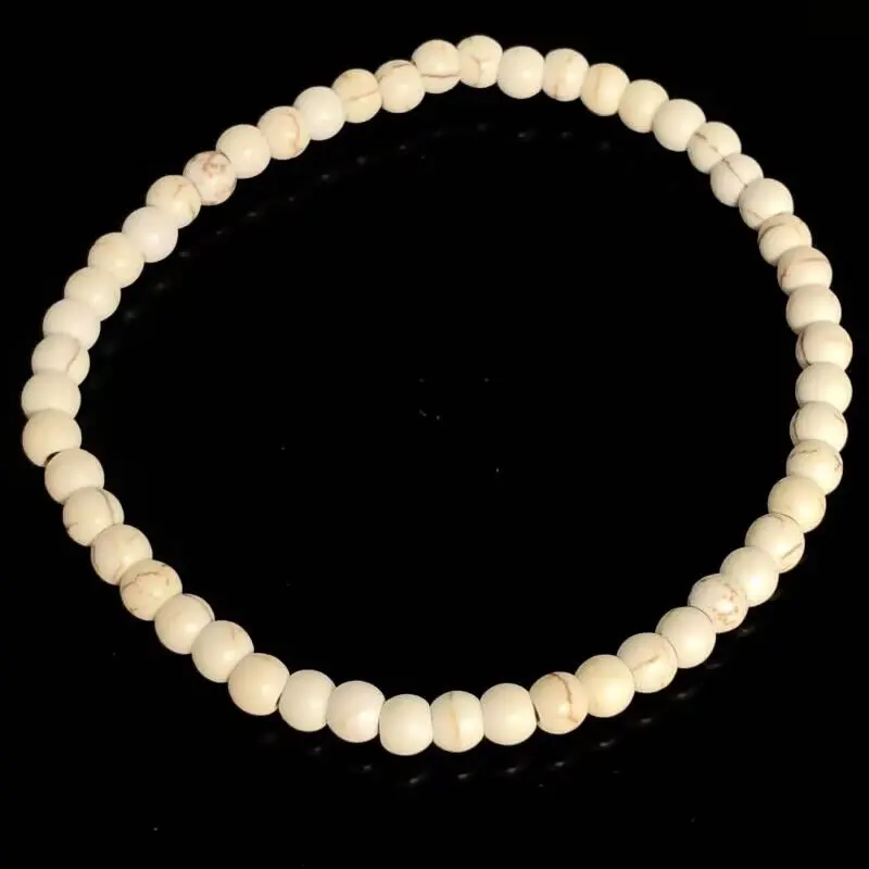 4 mm Chakra-Perlen, Energie-Armband, natürlicher runder türkisfarbener Malachit-Stein, Stretch-Armreif für Damen und Herren, handgefertigter Yoga-Schmuck – Detail 5