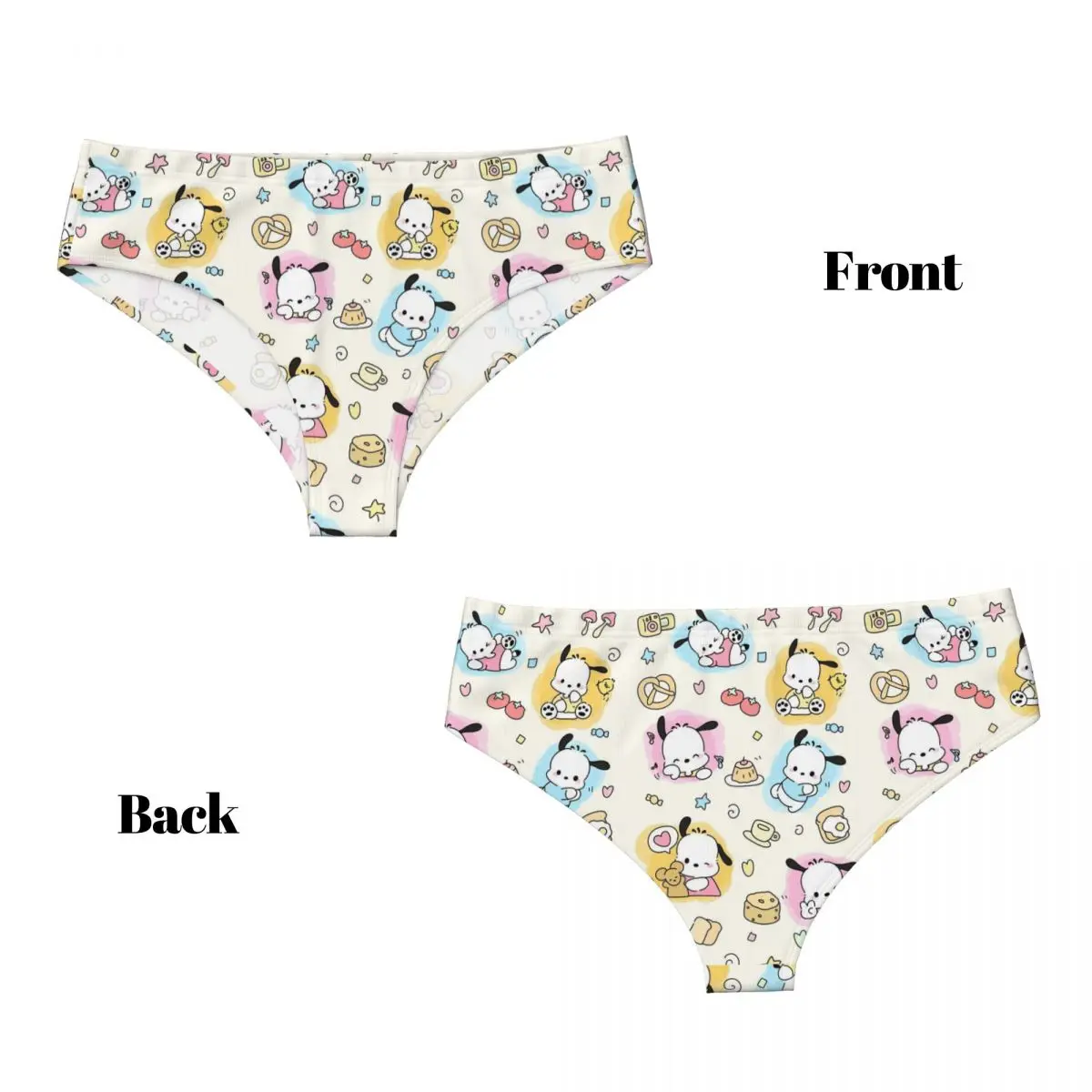 Donne personalizzate Cartoni animati Pochacco Mutandine Intimo femminile Traspirante Slip carini Mutande