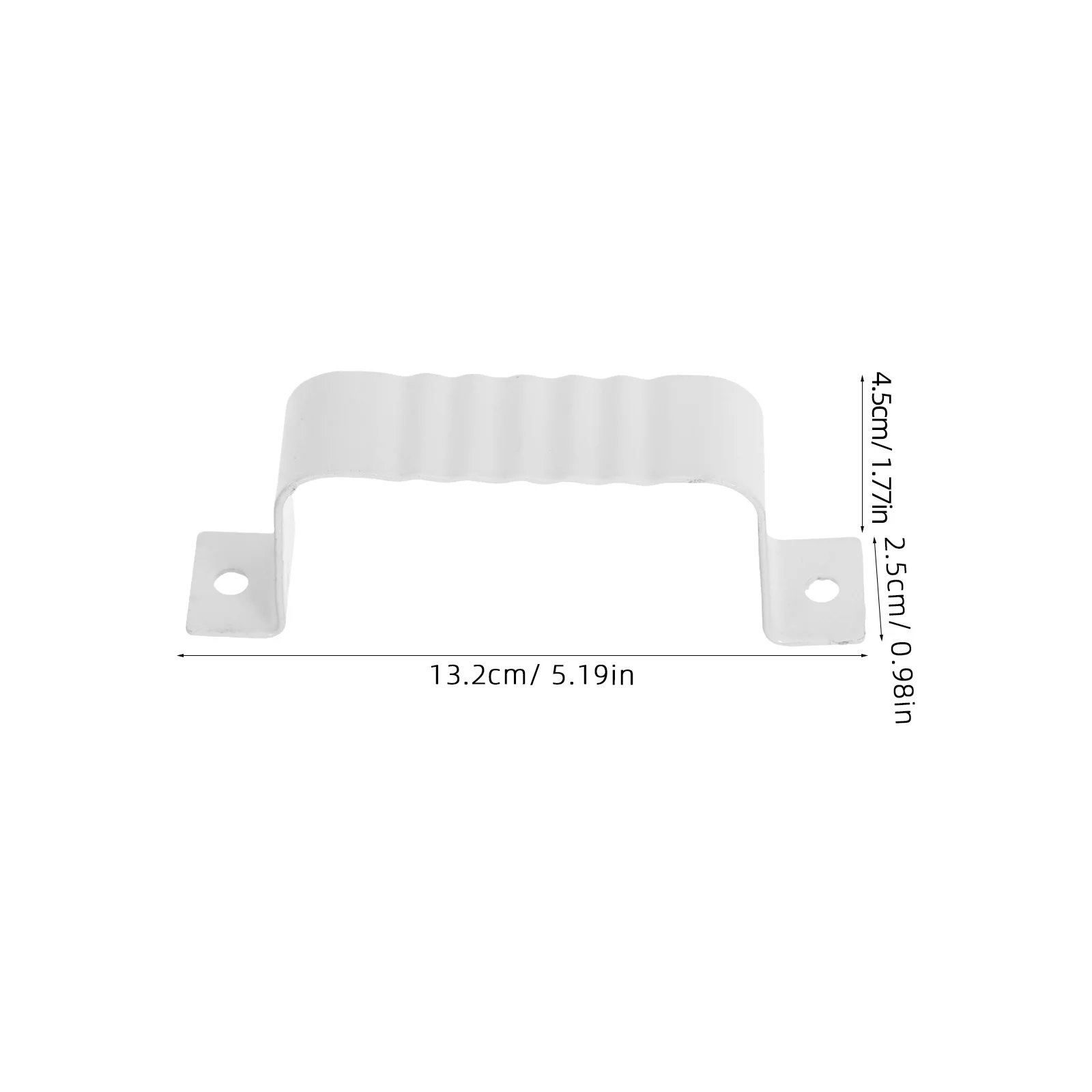 Clips para tuberías de agua de lluvia, abrazaderas de fijación cuadradas para canalones, soportes de bajante de Metal para sistema de drenaje exterior, hebillas de tuberías, 6 uds.