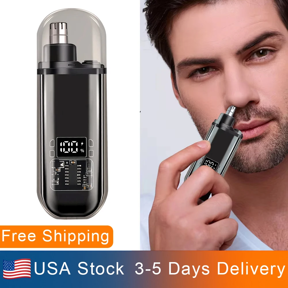 

Триммер для волос в носу, USB перезаряжаемый триммер для носа, электробритва, стрижка волос в носу для женщин и мужчин