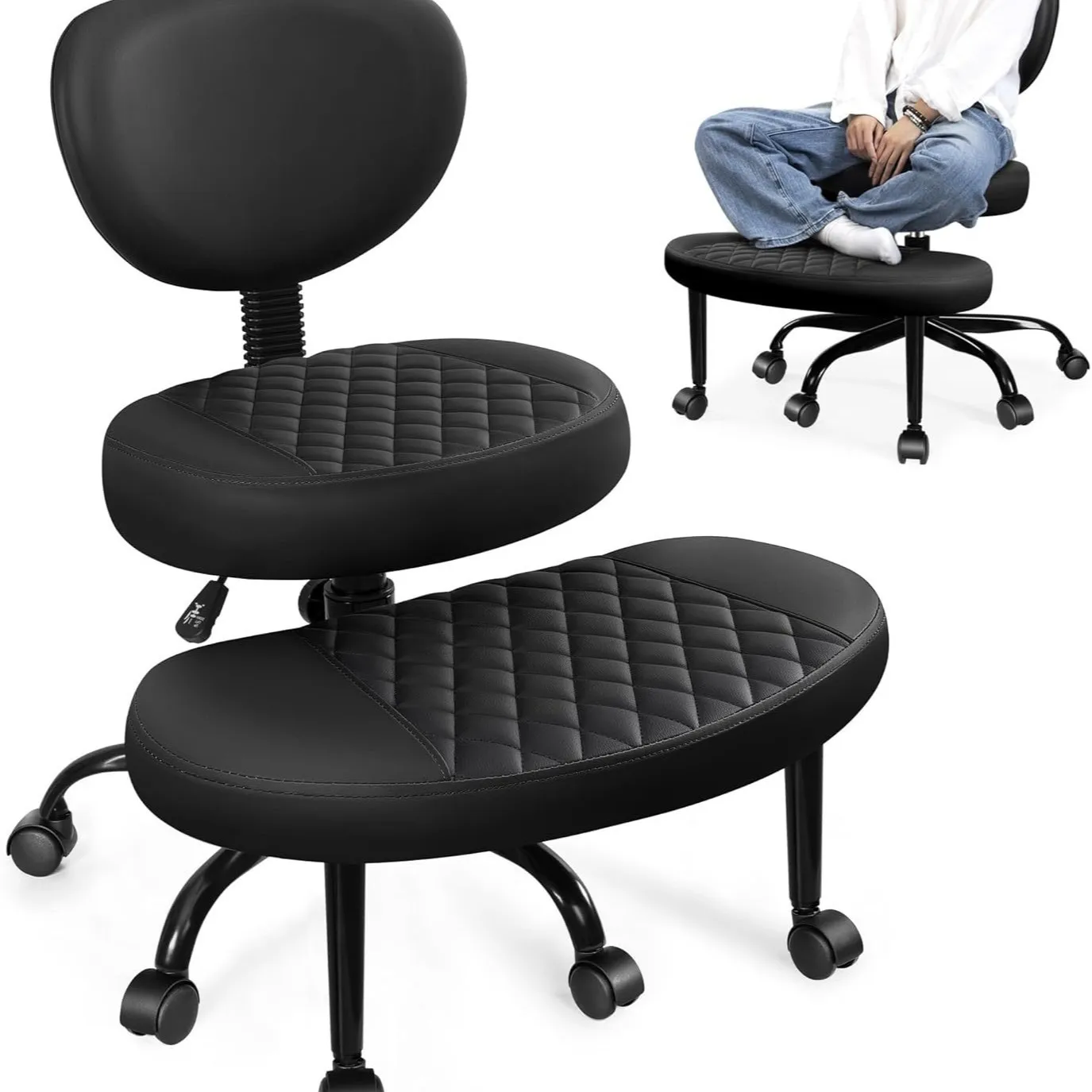Customized cross-border monkey stool cross-legged chair yoga meditation posture chair stool office kneeling yoga chair