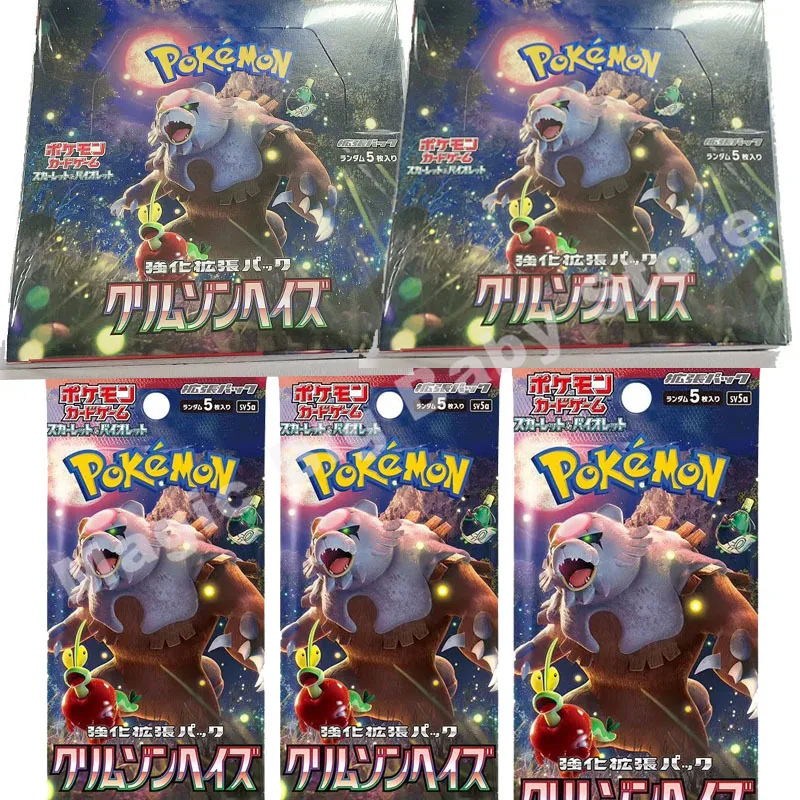 Genuine Original Pokemon Card PTCG Japanese Version Sv5a Japanese Booster Pack Crimson Mist Original Box Seal ACE Yueyuexiong