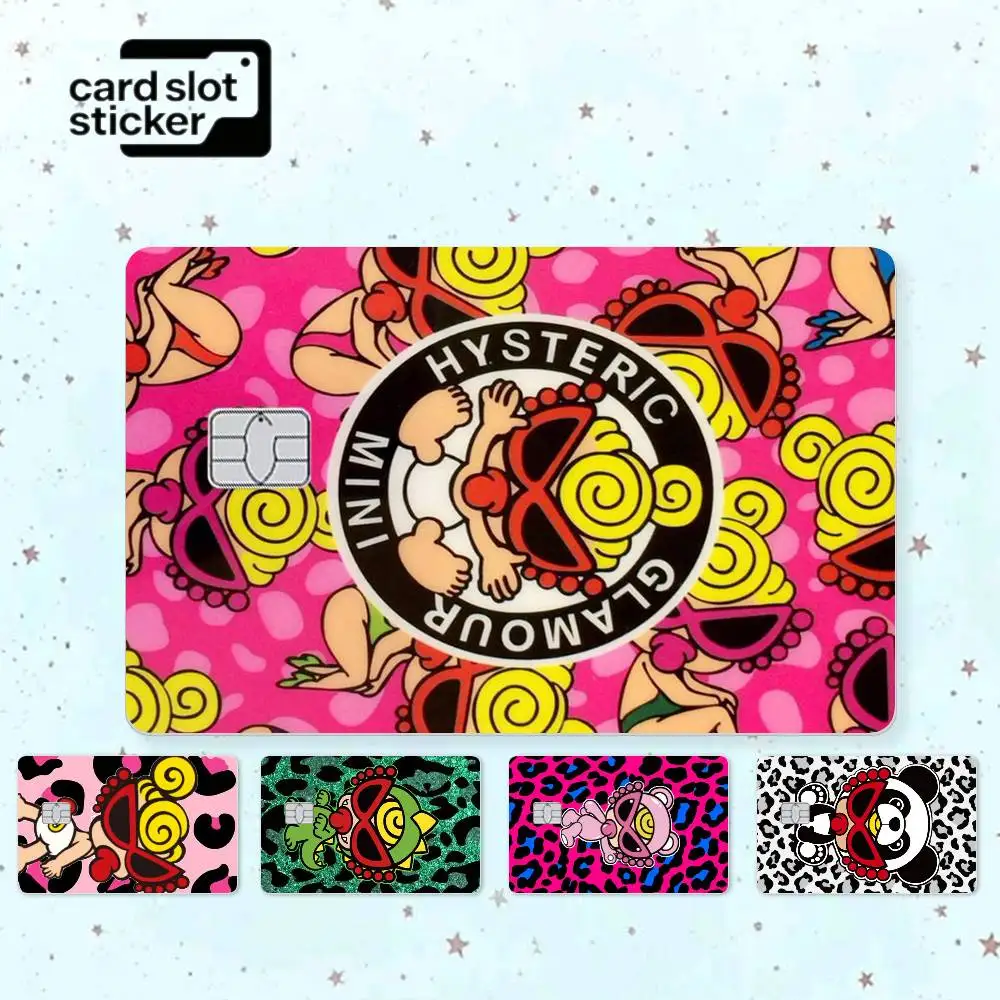 Leopard Print Hysteric M-Mini  Credit Card HD Stickers Game Card Decal Small Chip Waterproof Sticker Gift