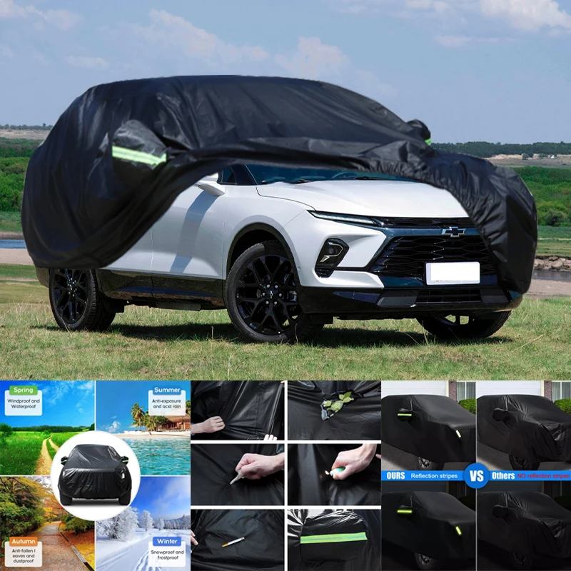 

For Chevrolet Blazer All-Weather Car Covers 6-in-1 Waterproof Dustproof UV Proof Snowproof Scratch Resistant Protection