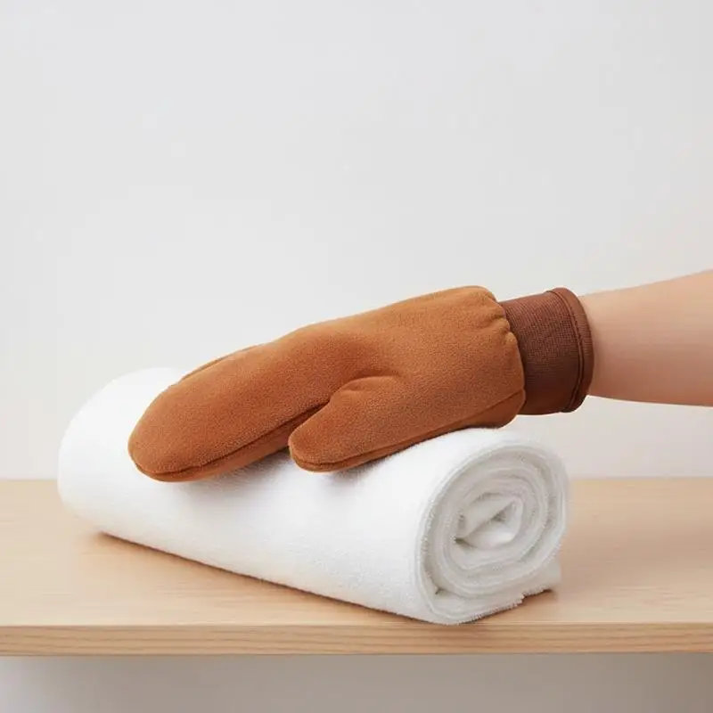 Body Lotion Glove Self-Tanning Mitt Double-Sided Prevents Sticky Hands Applicator Quick Dry Flocking Glove Makeup Applicator