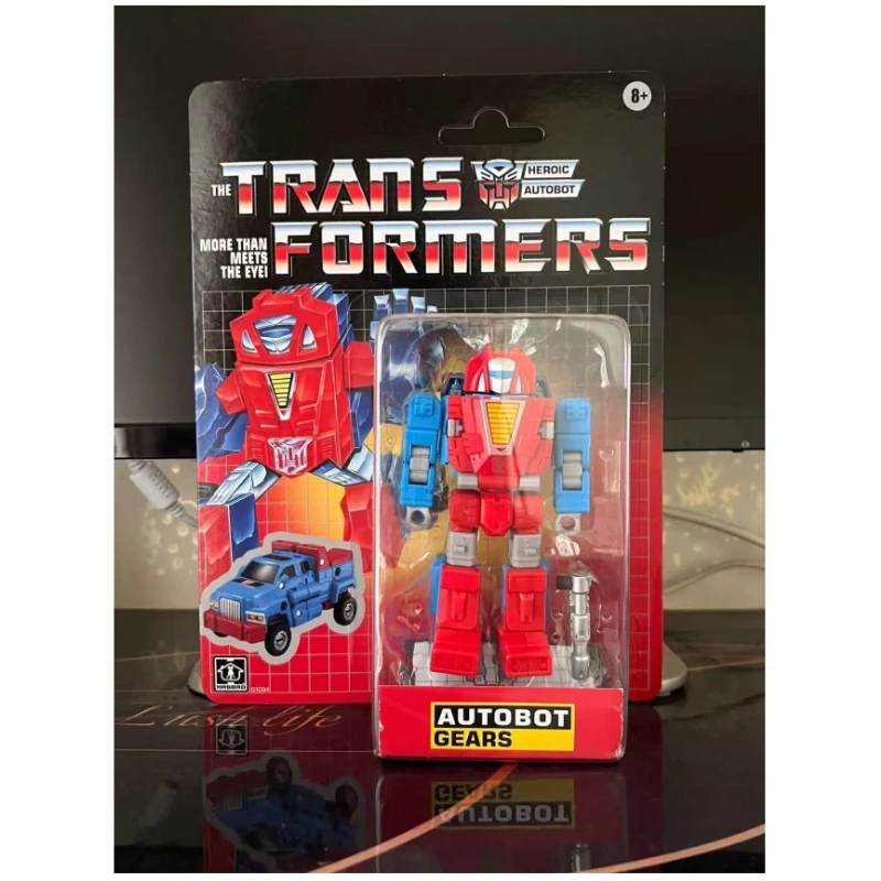 Oryginalne pudełko w magazynie Transformer G1 Gears A ruchoma figurka dekoracje do studia figurki ozdoby robot klasyczne zabawki prezenty świąteczne