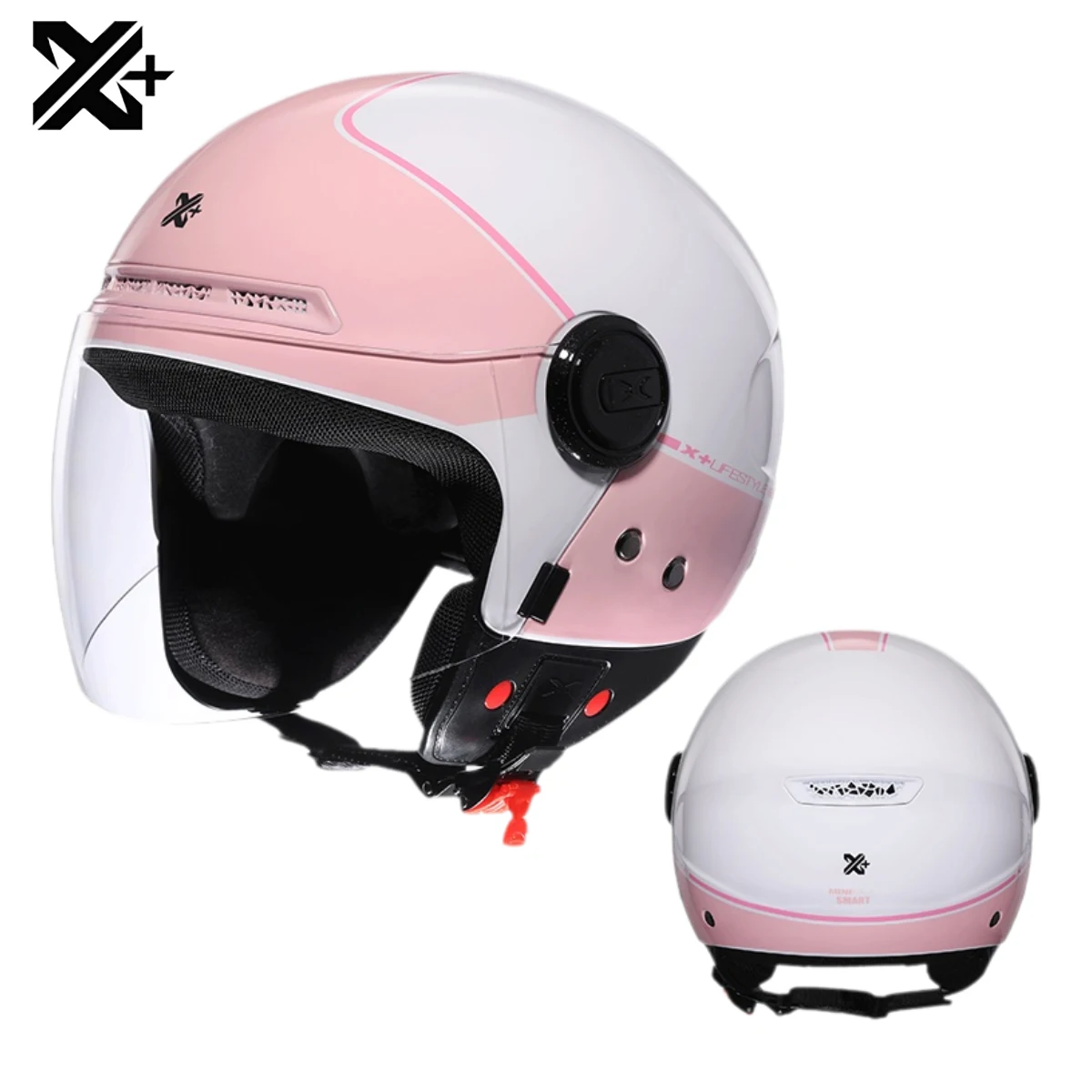 

Summer Open Face Helmets for Women's Motorcycles Half Helmet Electric Motorcycle Helmet Girl Casque Jet Riding Capacete de Moto