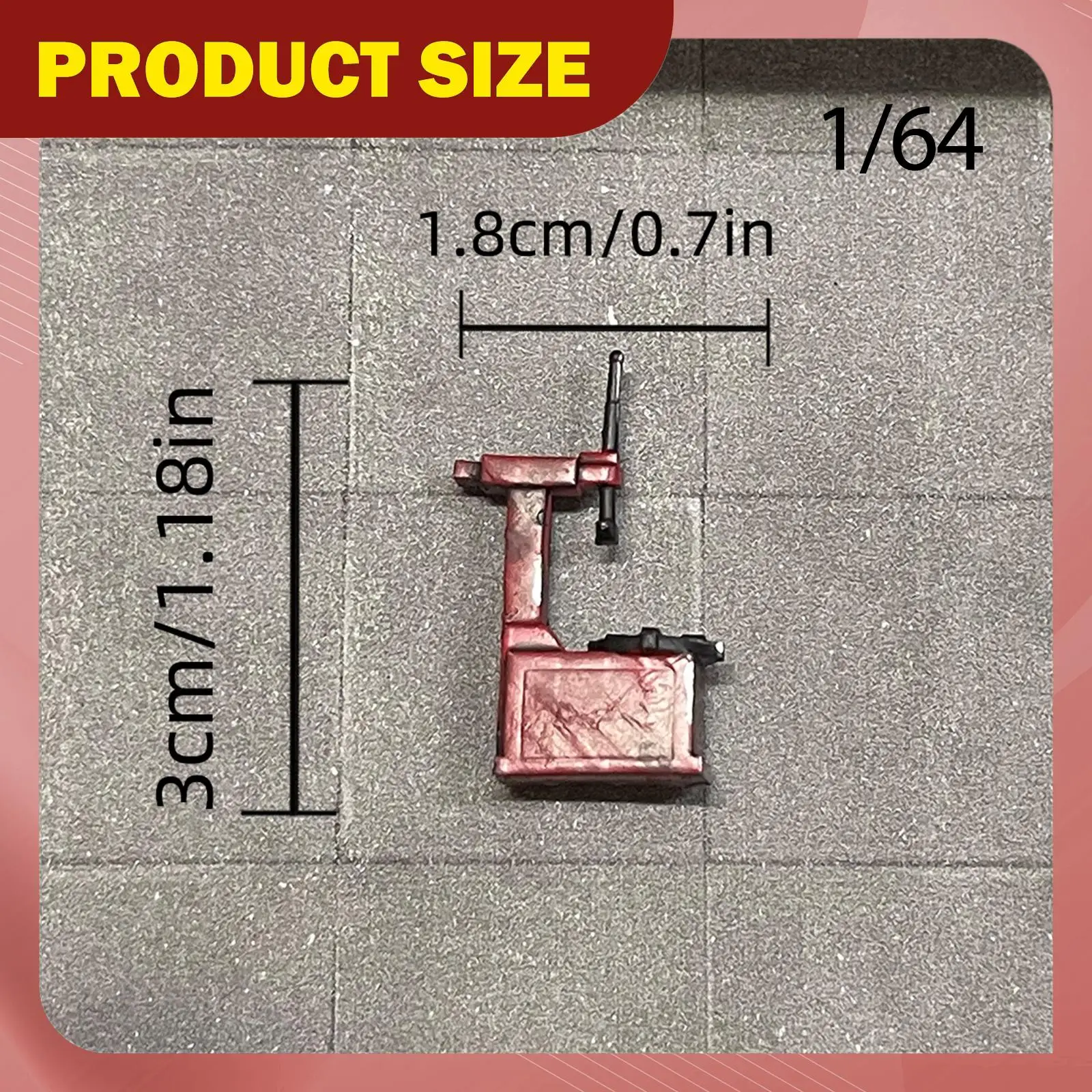 

Hand Painted Miniature Tire Changer Resin Model Car Garage Accessory for