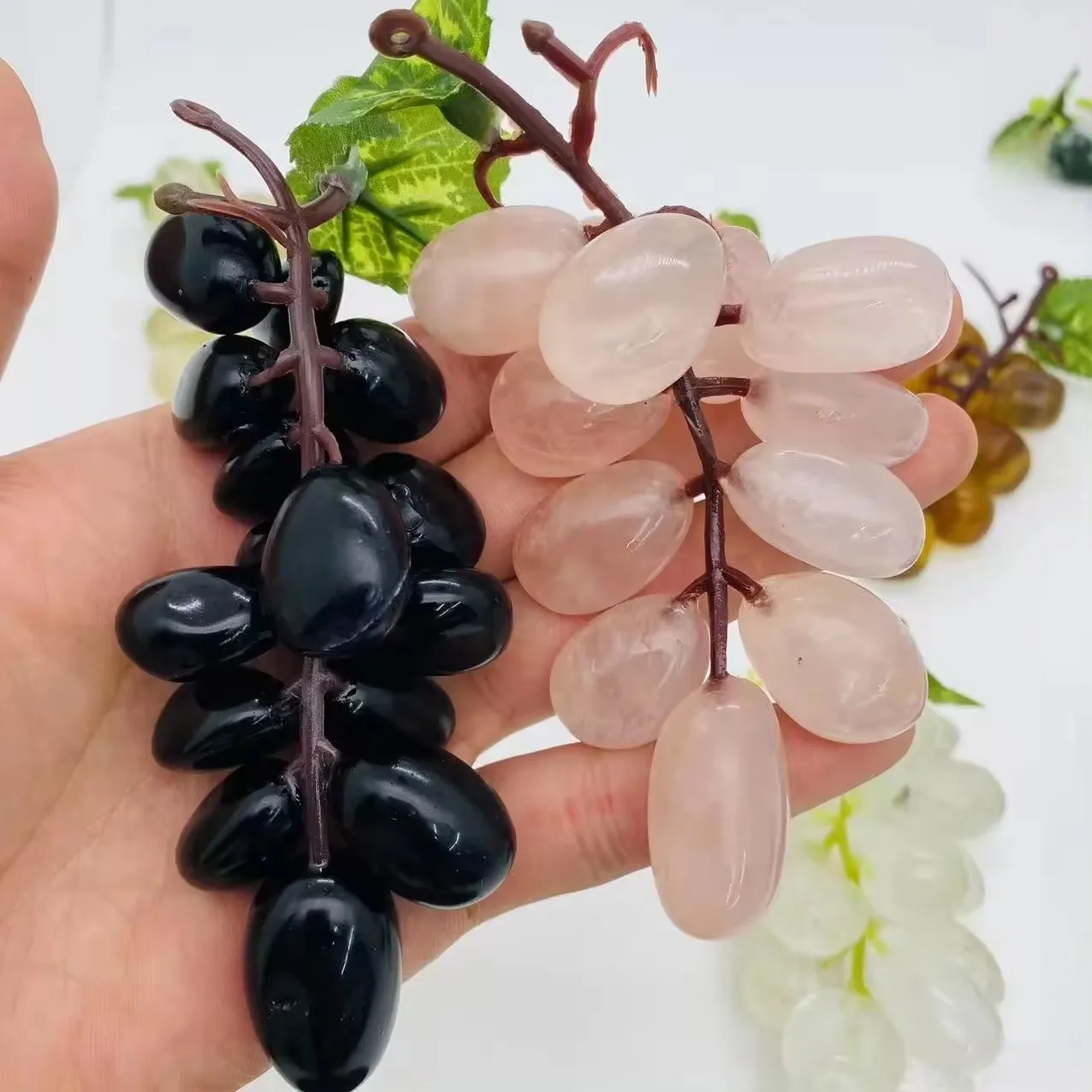 Natural Crystal Quartz Grape for Home Decoration, Healing Crystal, Tumbled Crafts, Factory Price, Wholesale