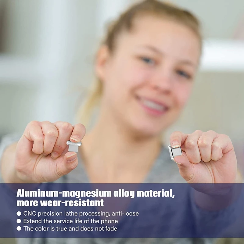 4 Pieces Anti Dust Plugs Charging Port Stopper Cap Soft Housing Slim Case Cover For Iphone For Iphone 13/12/11