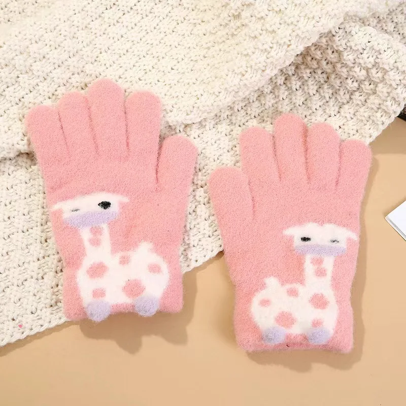 قفازات دافئة جميلة شتوية كرتونية طويلة بالإضافة إلى قفازات سميكة تشير إلى قفازات باردة مقاومة للرياح بالجملة