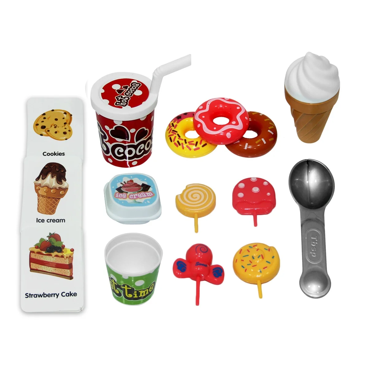 Mini ice cream lollipop set