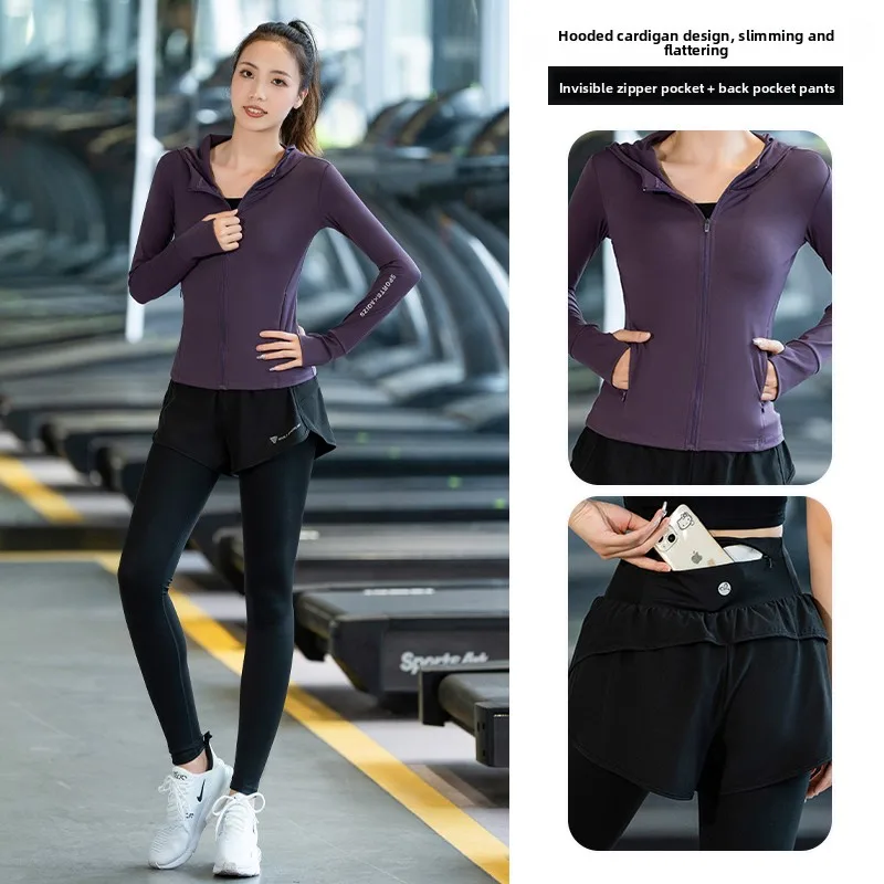 

Спортивный комплект для профессиональной подготовки и гимнастики, женский весенний выпуск, костюм для бега на открытом воздухе для марафона Long Sve Qui Dry irt