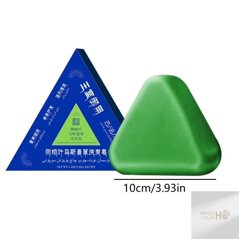 120 г мыло ручной работы с травой Усман, эффективно очищающее мыло для укрепления кожи головы, уменьшающее выпадение волос, растительное мыло