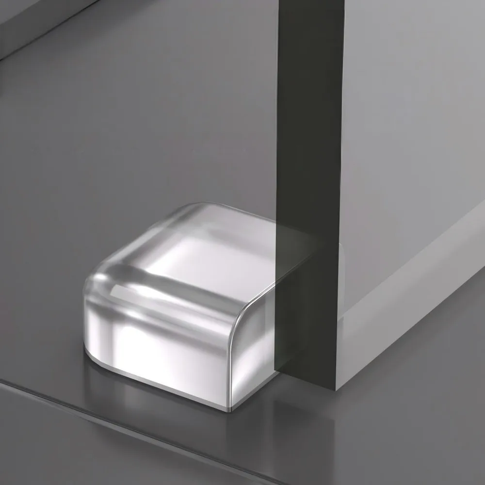 1–8 Stück verdickter Silikon-Türstopper, transparenter Wandschutz, selbstklebendes Gummi-Stoßdämpferpolster für Türgriffe, Schränke, Möbelecken